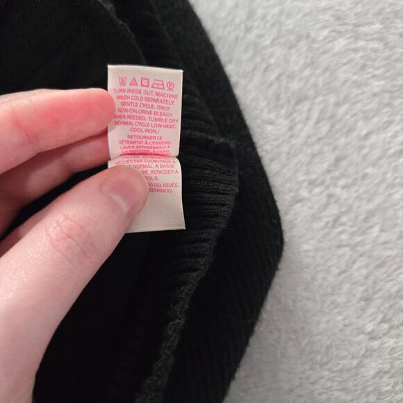 Victorias Secret Womens Black Asymmetrical Full Zip Jacket Size S/P Essential - Picture 5 of 6